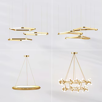 Modern chandelier 3d model
