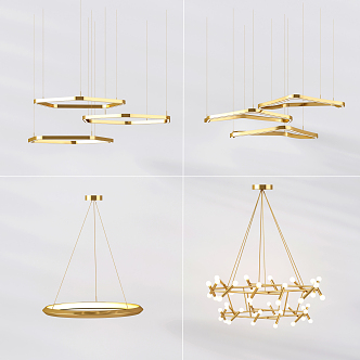 Modern chandelier 3d model