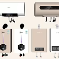 Modern Home Appliances Featuring Various Electric Water Heater Designs For Daily Use