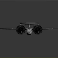 Advanced Military Space Surveillance Aircraft With Spiral Radar System And Propellers