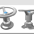 High Quality Car Parts White Steering Wheels With Blue Buttons And Silver Bases