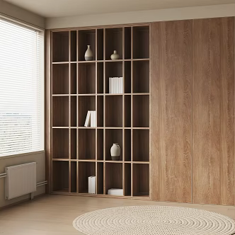 Modern bookcase 3d model