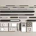Modern Bathroom Accessories Collection With Sleek Design Towel Bars Soap Dishes And Hooks