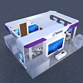 Modern Exhibition Hall 3d model