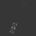 Building Exterior Wall with Clothesline Rope and Wooden Clothespins on Black Background