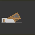 Modern Container Building Design With Wooden Roof Large Windows And White Base