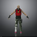 Man Wearing Red Vest with Number 3 Black Sleeveless Top Green Pants White Knee Pads