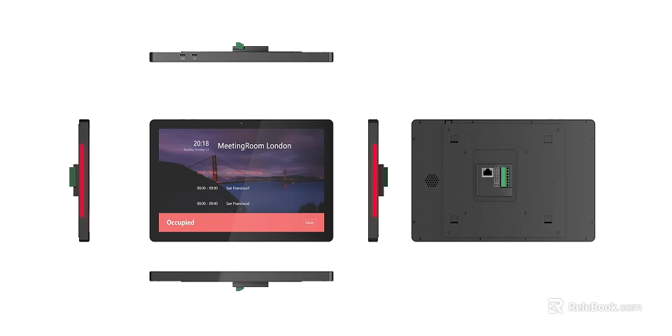 Dynabook Laptop With Multiple Angles Screen Display And Rear Ports Design 3d model 