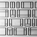modern floor-to-ceiling windows windows 3d model