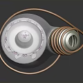 Innovative Electronic Appliance Light Bulb With Copper Coil And Transparent Glass Design