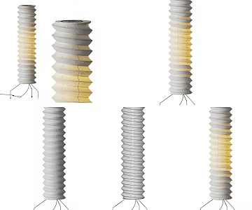 Modern Minimalist Floor Lamp Paper Floor Lamp Nordic Minimalist Floor Lamp Living Room Dining Room Decorative Floor Lamp Fabric Minimalist Floor Lamp 3d model