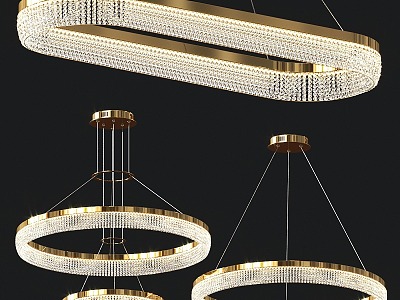 Chandelier Combination Lamp Chandelier Ceiling Lamp Lighting Appliance Art Furniture Light Luxury Bulb Shaped 3d model