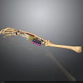 Detailed Human Arm Skeleton With Muscles And Colored Tendons Anatomical Model