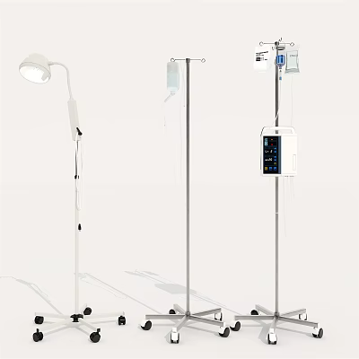 Modern drip rack Medical equipment drip rack 3d model