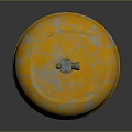 Yellow Rusty Gas Cylinder With Metal Handle And Valve For Industrial Use