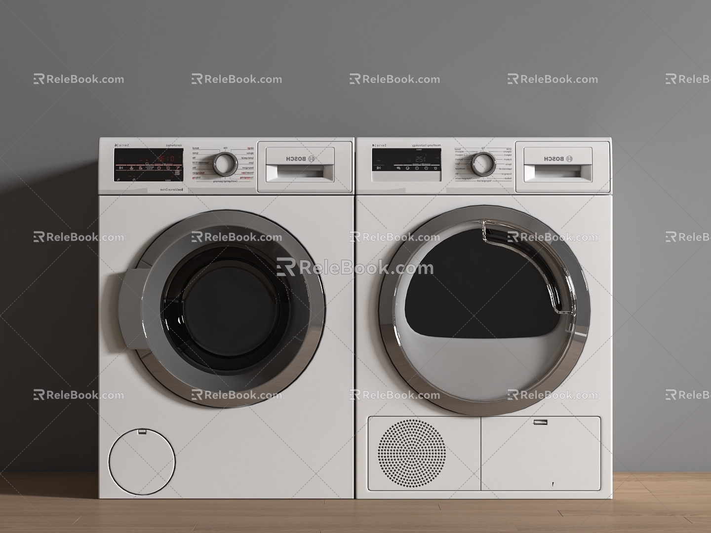 washing machine wall mounted washing machine drum washing machine mini washer dryer water heater 3d model