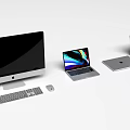 MACpro Apple Computer Laptop Apple Notebook Apple Desktop 3d model