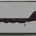 Gray Military Fighter Jet Side View With Twin Engines And Extended Landing Gear