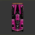 Pink Race Car With Coca-Cola Logo Number 60 Streamlined Design Shiny Surface