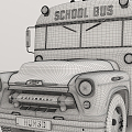 Modern School Bus 3d model