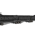 Black Car Being Transported by Heavy Duty Truck on Long Extended Trailer