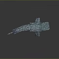 Colorful Spotted Shark Model With Blue White Patterns And Artistic Design