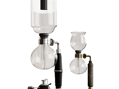 Modern Minimalist Table Lamp With Glass Shade And Metal Base In Black And Gold Design 3d model