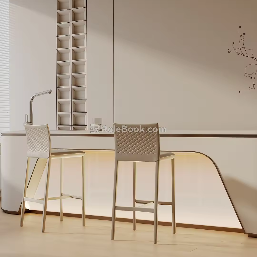 Modern table combination 3d model