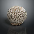 Decorative Furniture Sphere With Intricate Textured Design For Modern Home Decor