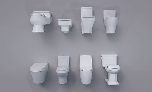 Modern toilet 3d model