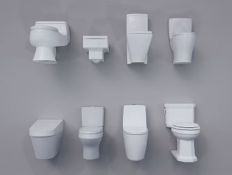 Modern toilet 3d model