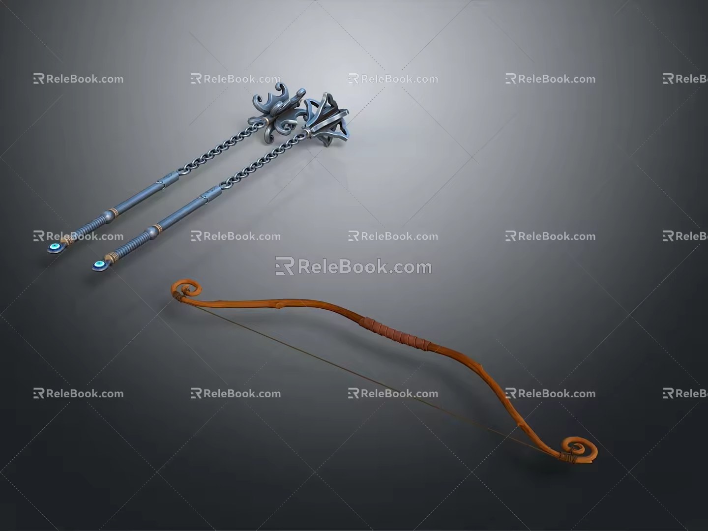 Crossbow Mechanical Crossbow Shift Bow and Arrow Shoot Far Equipment Weapons High-tech Crossbow 3d model