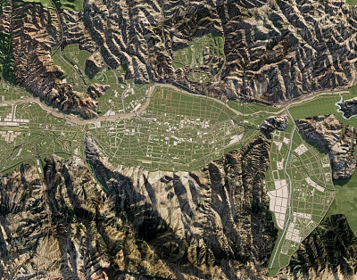 Terrain Mountains 3d model Terrain Mountains 3d model