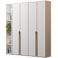 Bookcase Wardrobe Cabinet 3d model