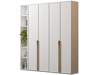 Bookcase Wardrobe Cabinet 3d model