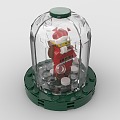 LEGO toy blocks Santa Claus Christmas crystal ball Christmas 3d model