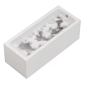 Modern White Bathtub Filled With Soft Foam For Relaxing Bath Experience