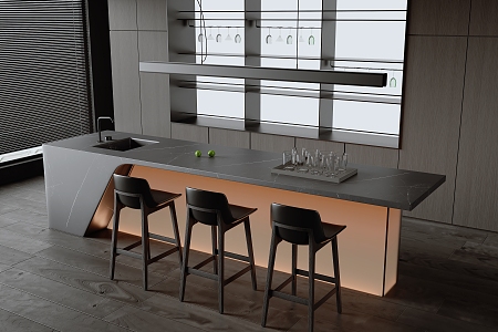 Bar 3d model