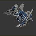 Modern Robot Mech Warrior Mech Soldier Machine Battlearm Mechanical Battlearm 3d model