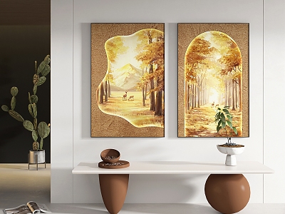 modern decorative painting 3d model