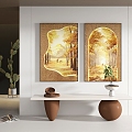 modern decorative painting 3d model