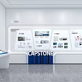 Modern Exhibition Hall Interior Design With Digital Screens And Display Areas