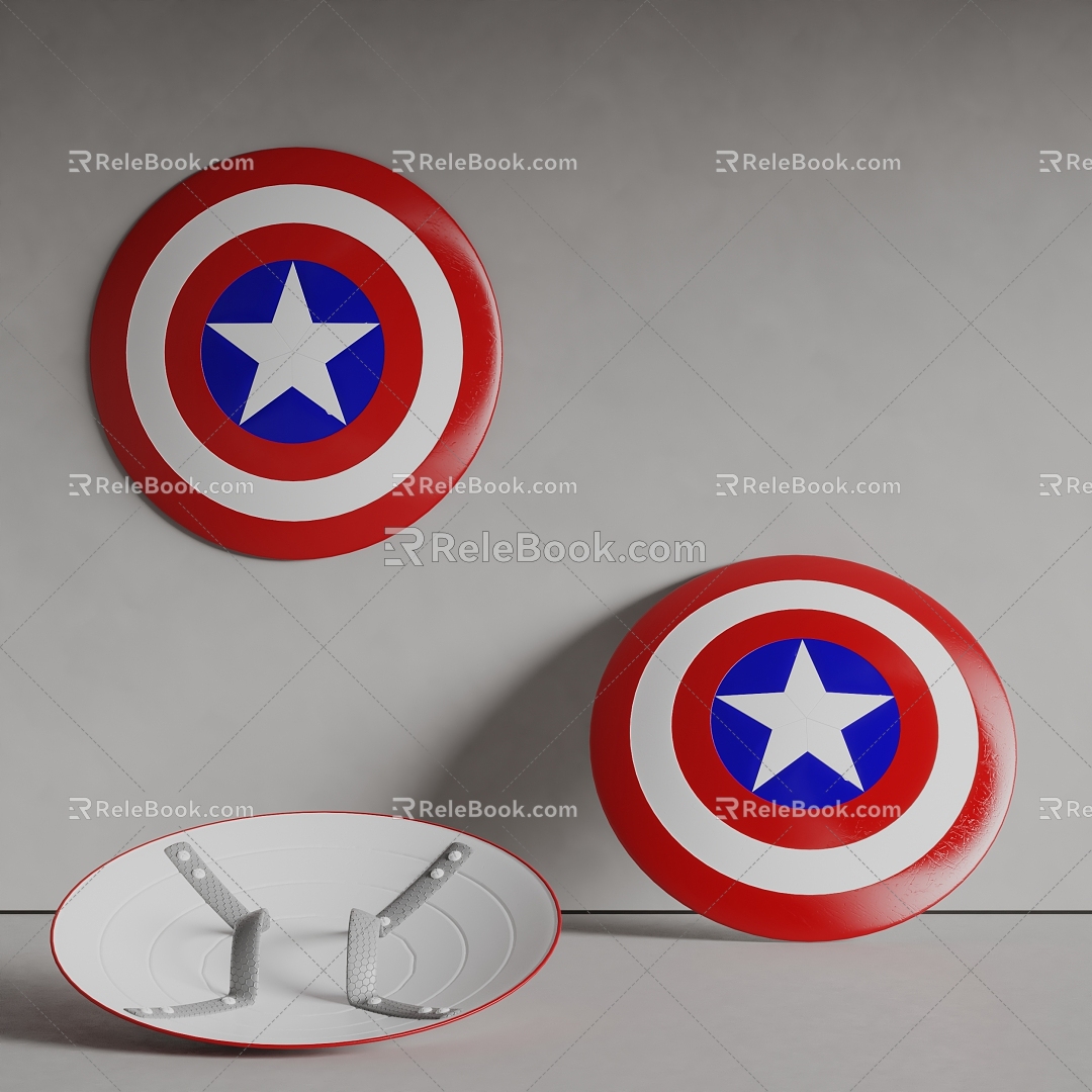 Captain America Shield Metal Shield 3d model