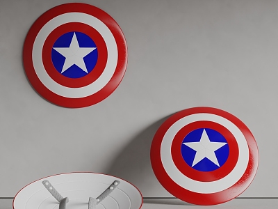 Captain America Shield Metal Shield 3d model