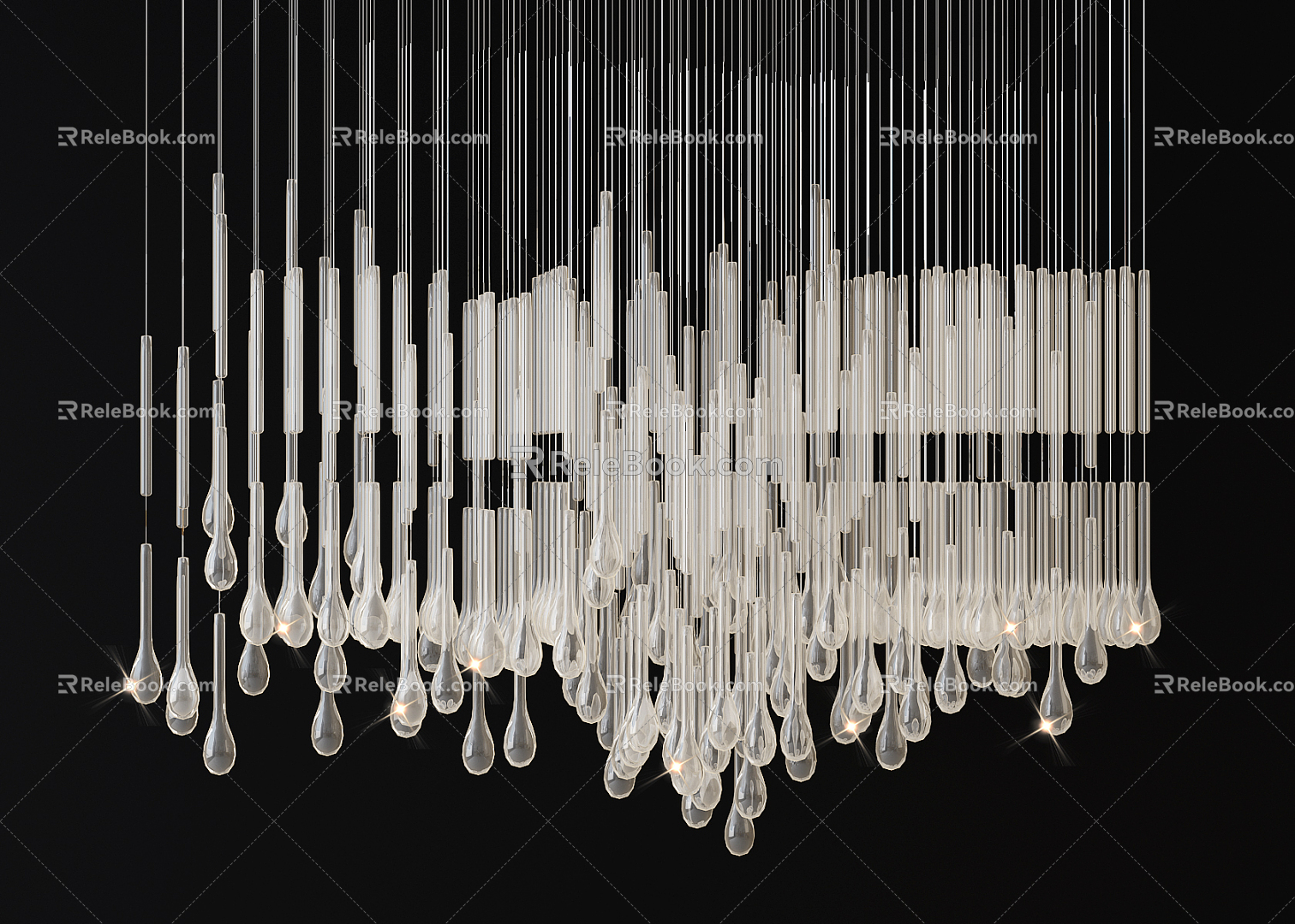 Modern Crystal Chandelier Crystal Decorative Chandelier 3d model