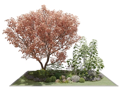 Modern Tree Outdoor Plant Greening Landscape 3d model