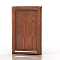 Classic Wooden Double Door Panel With Brown Wood Grain Design For Cabinets