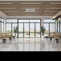 Food Court Interior Design With Local Specialties Shop And Wuhan Hot Dry Noodles Counter