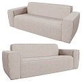 seater modern cotton fabric leisure sofa 3d model