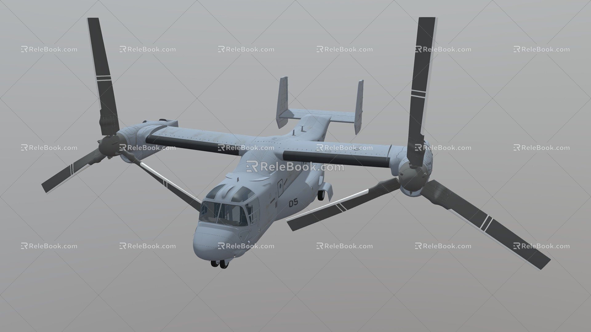 Osprey helicopter 3d model